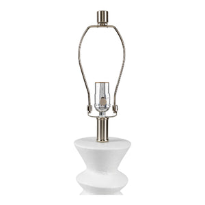   White Ceramic Sculpted Table Lamp | Oroa.com