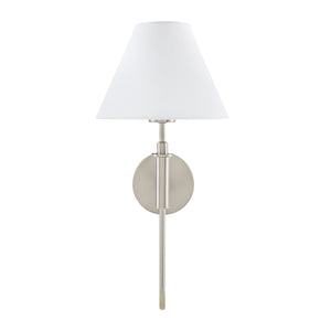   Modern European furniture - White Linen Silver Wall Lamp - www.oroa.com | Oroa.com