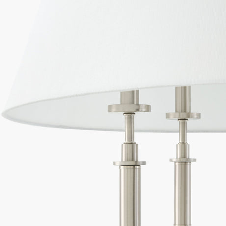 Modern European furniture -  White Linen 5-Light Chandelier - www.oroa.com