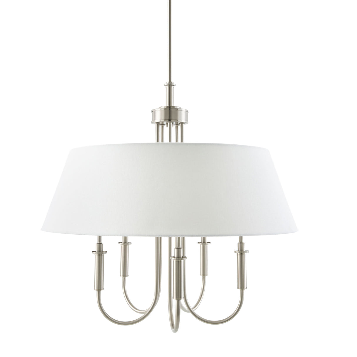   Modern European furniture -  White Linen 5-Light Chandelier - www.oroa.com | Oroa.com