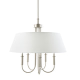 Modern European furniture -  White Linen 5-Light Chandelier - www.oroa.com