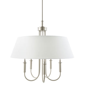   Modern European furniture -  White Linen 5-Light Chandelier - www.oroa.com | Oroa.com