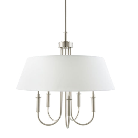 Modern European furniture -  White Linen 5-Light Chandelier - www.oroa.com