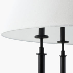   Modern European furniture -  White Linen 5-Light Chandelier - www.oroa.com | Oroa.com