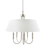 Modern European furniture -  White Linen 5-Light Chandelier - www.oroa.com
