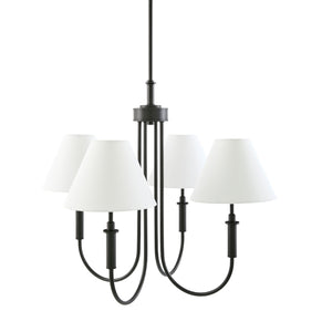   Modern European furniture -  White Linen 4-Light Chandelier - www.oroa.com | Oroa.com