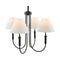 Modern European furniture -  White Linen 4-Light Chandelier - www.oroa.com