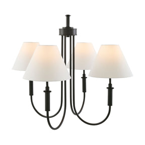 Modern European furniture -  White Linen 4-Light Chandelier - www.oroa.com