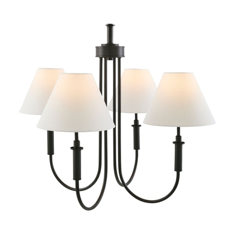 Modern European furniture -  White Linen 4-Light Chandelier - www.oroa.com