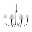 Modern European furniture - Linen Shade 6-Light Chandelier - www.oroa.com