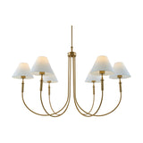 Modern European furniture - Linen Shade 6-Light Chandelier - www.oroa.com