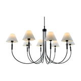 Modern European furniture - Linen Shade 8-Light Chandelier - www.oroa.com