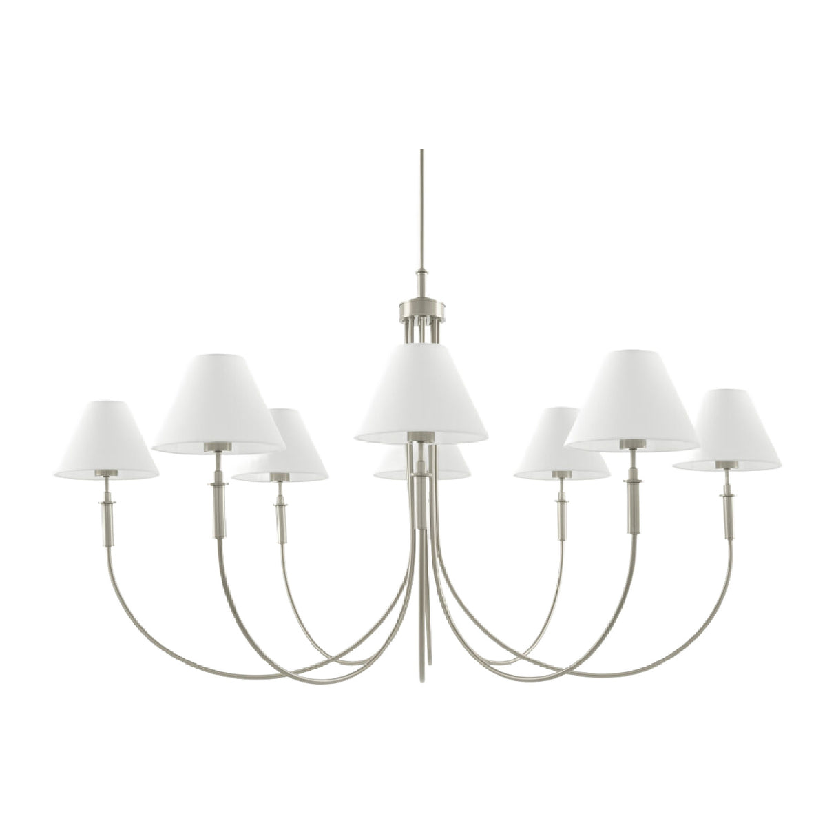   Modern European furniture - Linen Shade 8-Light Chandelier - www.oroa.com | Oroa.com