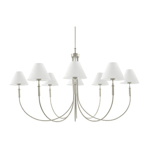   Modern European furniture - Linen Shade 8-Light Chandelier - www.oroa.com | Oroa.com