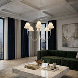 Modern European furniture - Linen Shade 8-Light Chandelier - www.oroa.com