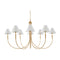 Modern European furniture - Linen Shade 8-Light Chandelier - www.oroa.com