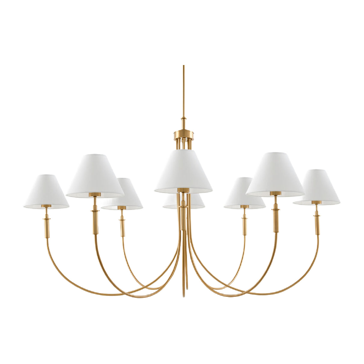   Modern European furniture - Linen Shade 8-Light Chandelier - www.oroa.com | Oroa.com