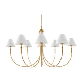 Modern European furniture - Linen Shade 8-Light Chandelier - www.oroa.com