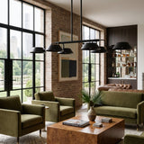 Modern European furniture - Metal Shade 6-Light Chandelier - www.oroa.com