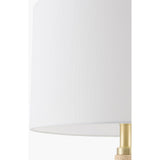 Modern European furniture - White Linen Accent Table Lamp - www.oroa.com