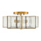 Modern European furniture - Iron-Framed Frosted Glass Ceiling Lamp - www.oroa.com