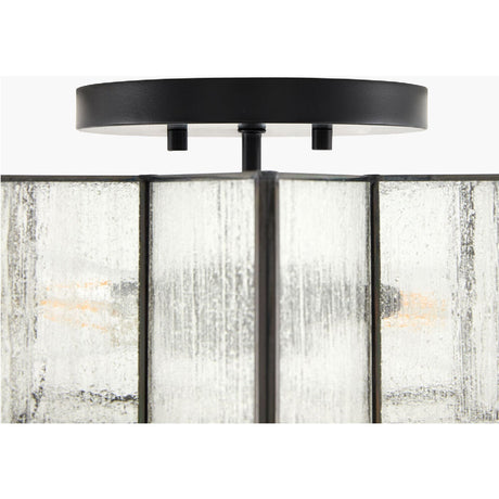 Modern European furniture - Iron-Framed Frosted Glass Ceiling Lamp - www.oroa.com