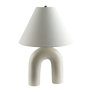   Modern European furniture - White Arched Ceramic Table Lamp - www.oroa.com | Oroa.com