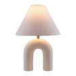 Modern European furniture - White Arched Ceramic Table Lamp - www.oroa.com