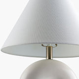 Modern European furniture - White Arched Ceramic Table Lamp - www.oroa.com