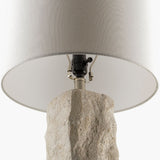 Modern European furniture - White Organic Textured Table Lamp - www.oroa.com