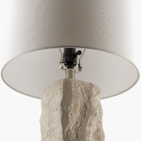 Modern European furniture - White Organic Textured Table Lamp - www.oroa.com