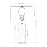 Modern European furniture - White Organic Textured Table Lamp - www.oroa.com