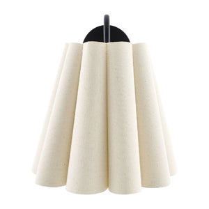   Modern European furniture - Pleated Cream Linen Wall Lamp - www.oroa.com | Oroa.com