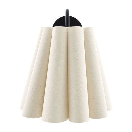 Modern European furniture - Pleated Cream Linen Wall Lamp - www.oroa.com