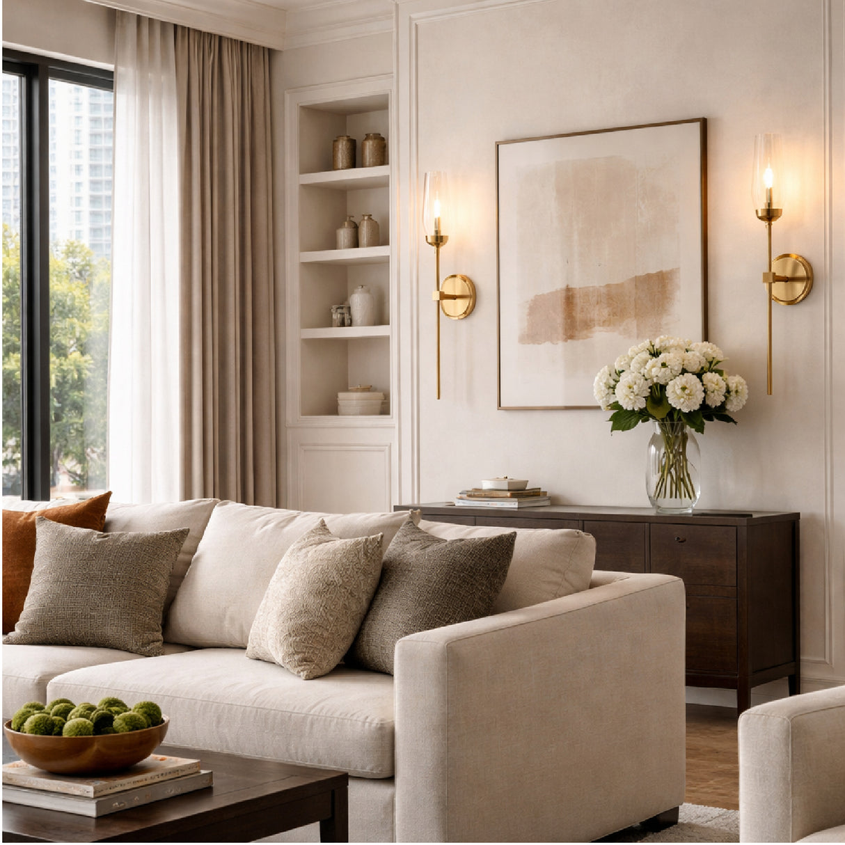   Modern European furniture - Clear Glass Shade Wall Lamp - www.oroa.com | Oroa.com