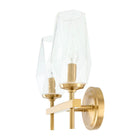 Modern European furniture - Faceted Clear Glass Wall Lamp - www.oroa.com