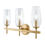 Modern European furniture - Faceted Clear Glass Wall Lamp - www.oroa.com