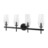 Modern European furniture - Faceted Clear Glass Wall Lamp - www.oroa.com