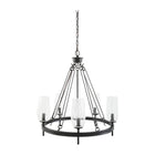 Modern European furniture - Faceted Clear Glass Chandelier - www.oroa.com
