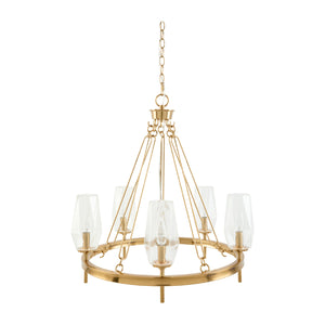   Modern European furniture - Faceted Clear Glass Chandelier - www.oroa.com | Oroa.com