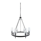 Modern European furniture - Faceted Clear Glass Chandelier - www.oroa.com