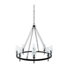 Modern European furniture - Faceted Clear Glass Chandelier - www.oroa.com
