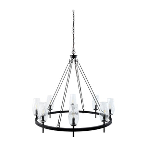   Modern European furniture - Faceted Clear Glass Chandelier - www.oroa.com | Oroa.com