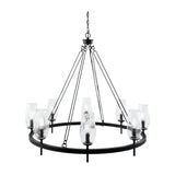 Modern European furniture - Faceted Clear Glass Chandelier - www.oroa.com