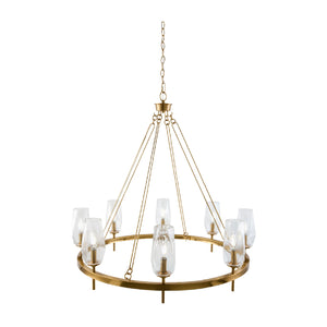   Modern European furniture - Faceted Clear Glass Chandelier - www.oroa.com | Oroa.com