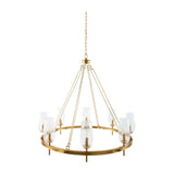 Modern European furniture - Faceted Clear Glass Chandelier - www.oroa.com