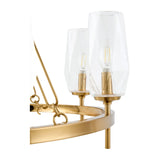 Modern European furniture - Faceted Clear Glass Chandelier - www.oroa.com