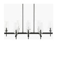 Modern European furniture - 8-Light Glass Linear Chandelier - www.oroa.com