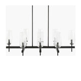 Modern European furniture - 8-Light Glass Linear Chandelier - www.oroa.com