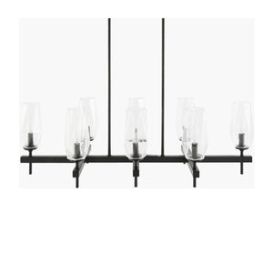   Modern European furniture - 8-Light Glass Linear Chandelier - www.oroa.com | Oroa.com